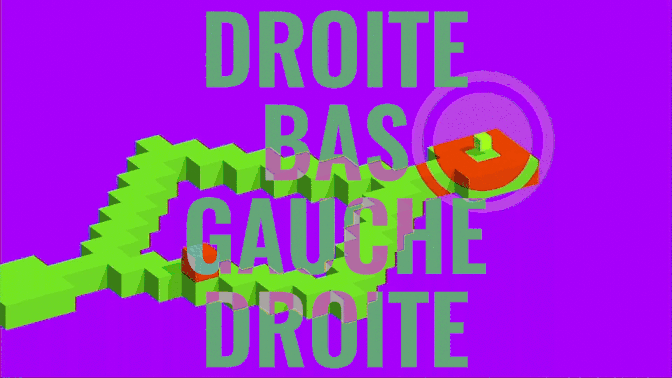 Droite bas gauche droite